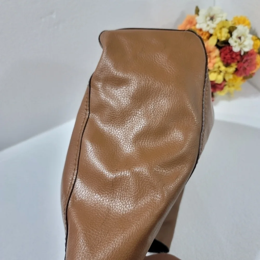 Coach women's signature classic large tote Derby brown leather F59818